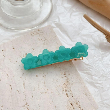 Ins Hot 6.5cm Sweet Candy Flower Hairpin Hair Accessories Acetate Colorful One Word Clip For Woman Girls