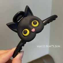 Cat Hair Clip Animal Hairpin Female Large Back Head Clip Headgear Hairpin Fun Party Jewelry Women Girl