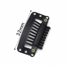 10pcs/Lot Clip In Hair Extension Wig Clips For Human Hair Bangs Snap Hair Clips For Extensions Metal Comb For Closure