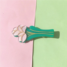 Vintage Flower Acetate Duckbill Hairpin Pansy Daisy Tulip Wisteria Hair Clip for Women Girls Travel Party Headwear