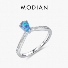 925 Sterling Silver Opal Rings For Women Sense Of Wedding Anniversary Gift Fine Jewelry