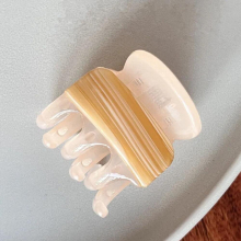 Retro Acetic Acid Splicing Small Hairclip Horsetail Clip for Women Autumn Winter French Hair Accessories