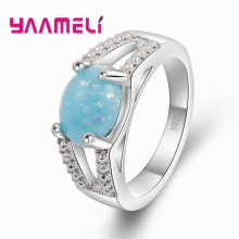Natural Fire Opal Ring Solid 925 Sterling Silver For Women Colour Gem Stone Rings Fine Jewelry For Lady