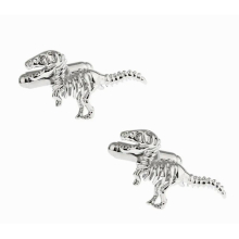 Uomo Animale Tyrannosaurus Rex Gemelli Materiale d'ottone Argento Dinosauro Osso Collegamenti & Vendita al dettaglio
