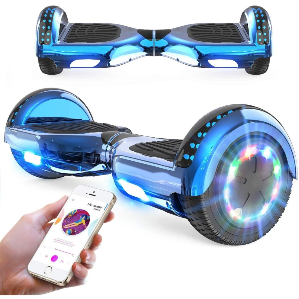 (6.5'' Hoverboards, Self Balanced Electric Scooter Segway Gifts for Kids Toys with Bluetooth and LED Lights) 6.5'' Hoverboards E Scooter Segway for Ki