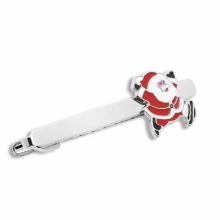 Mens Metal Ties Clip Cufflinks Red Santa Claus Christmas Jewelry Necktie Tie Clips Pin Clasp Wedding Charm Creative