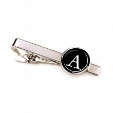 26 Alphabet Letters Tie Clips Men Name Tie Pin Bar Clasp Clip Necktie Decoration Suit Accessories
