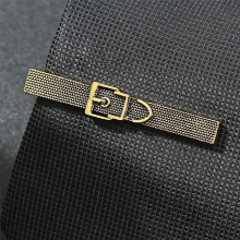 Metal Men Tie Clip GoldHand Watch Chain Stainless Steel Jewelry Creative