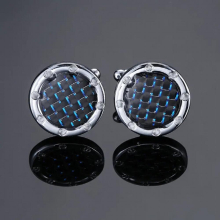 Novelty stainless steel fiber red wood shell for mans French suit accessories Jewellery
