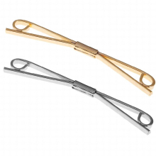 Silver Mens Stylish Shirt Collar Clip Bar Pin Clip Tie Brooch Necktie Gift for Party