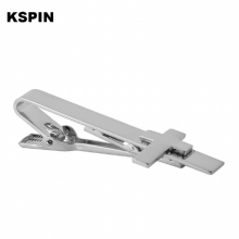 Silve Cross Tie Bar Tie Pin Bussiness Tie Clips Top for Men Clothing Accessories
