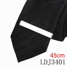 Silvery Tie Clip For Men Classic Meter Tie Clips Alloy Tie Bar Enamel Tie Collar Pin Crystal Business Corbata
