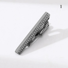Metal Silver Tie Clip For Men Wedding Necktie Tie Clasp Clip Gentleman Ties Bar Crystal Tie Pin For Mens Accessories
