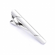 1 pcs Colourful Tie Clip For Men Metal Silver Tone Bar Clasp Practical Navy Necktie Clasp