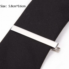 Tie Clips for Mens Metal Necktie Bar Dress Shirts Tie Pin for Wedding Ceremony Metal Silver Tie Clip Man Accessories