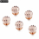 5 pcs Rose Cuff Button Metal Studs Button for Mens Wedding Shirt 2