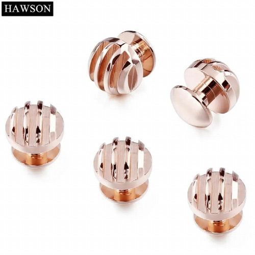 5 pcs Rose Cuff Button Metal Studs Button for Mens Wedding Shirt 2