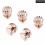 5 pcs Rose Cuff Button Metal Studs Button for Mens Wedding Shirt 4