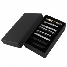 8 Pcs Tie Clips Set For Men Tie Bar Clip Set For Regular Ties Necktie Wedding Business Clips With Box, B: 8 Pcs + A Tie Cl