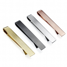 1.5 Inch Tie Clips for Men Initial 4Pcs Tie Bar letters(A-Z) Personalized Suitable for Wedding Anniversary