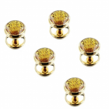 5pcs/Set Tuxedo Studs Gunmetal Plated Cufflinks Studs Crystal Dust Mens Button Stud spikes for clothes for Mens shirts