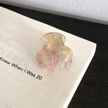 Ins Hot 2.5cm Mini Marbling Colorful Hair Clip Claw Acetate Ponytail Clip Small Shark Clip Hair Accessories