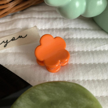 Ins Hot Selling Geometric Square Hollow Small Shark Clip Matte Transparent Plastic Resin Hair Claw Clip