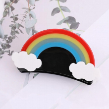 Rainbow INS Hair Claws Hair Accessories for Women Girls Jewelry Hair Clips Tiara Barrettes Ponytail