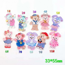 Cartoon Bear Rabbit Jewelry Accessories ChildrenS Hair Accessories Hair Rope Accessories Diy Earrings Brooch Refrigerator Patch