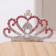12-teeth Girls Hair Comb With Rhinestone Crown Style Jewelry For Children Kid Daughter Students Hair Accessories Girl