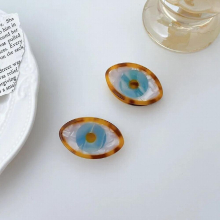Hot Selling Small Acetate Evil Eye Hair Claw Clips Women Girls Wacky Headdress Accessories