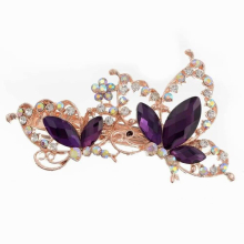 30 Styles Flower Barrettes Full Crystal Floral Hair Clip Barrette Lovely Hairpin Headwear Accessories Gift For Woman