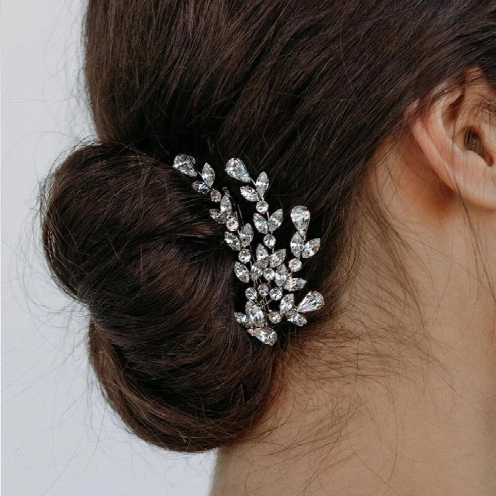 Zricon Leaf Crystal Hair Combs Hairclips Y2k Accessories for Women Vintage Wedding Bridal Hair Comb Indian Girls Jewelry-image-OPC-PCWPFJ6-NEW