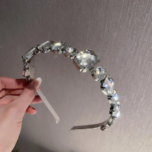 Style Geometric Crystal Hairbands for Women Headwear Wedding Hair Accessories Jewelry