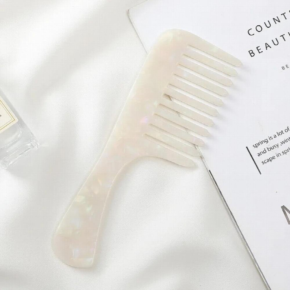 And Japan Accessories 17.5CM Girl Wide Tooth Marbling Hair Comb Acetate Plate Comb Leopard Anti Static Hair Comb