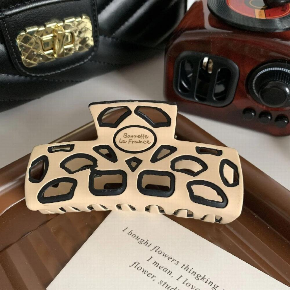 Creative Hollow Out Geometric Assorted Colors Hair Clip Retro High Acetic Acid Shark Clip Hair Accessories-image-OPC-PCWPFY2-NEW