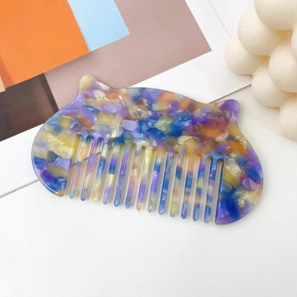 Hot Cartoon Cat Comb Girl Wind Insert Comb High Acetate Combs For Woman Girls