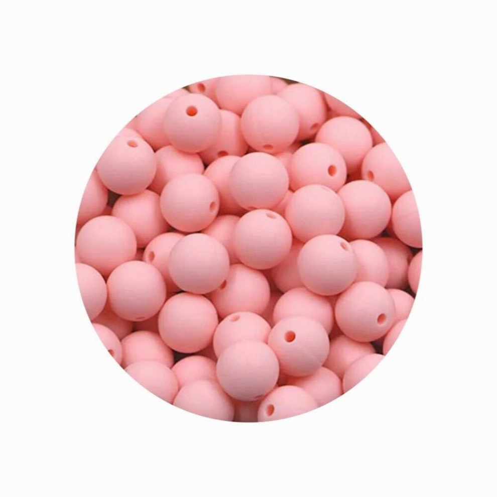 Kovict 12mm 50pcs/lot Silicone Beads Baby Teething Beads Baby Teether Safe Food Nursing Chewing Round Beads