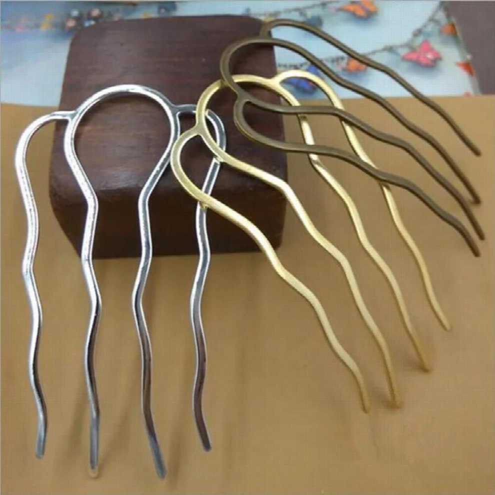 5pcs/lot 4 Teeth 65*35mm Wedding Hair Combs Hairpin Wedding Hair Accessories Metal Hair Combs Noiva DIY Jewelry Making Z272-image-OPC-PCWPGJN-NEW