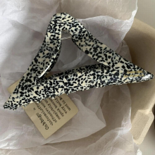 Creative Triangle Hollowed-Out Large Hair Clip Solid Floral Shark Clip For Woman Girls