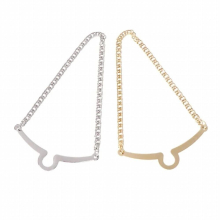 2pcs Hot Men Tie Chain Silver plated Alloy Bowtie Suit Shirt Jewelry
