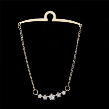 Deer Head Tie Clip Crystal Tassel Chain Shirts Tie Jewelry Wedding Business Necktie Accessories