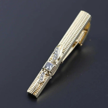 Clasp Wedding Gift Style Tie Clamp Pin Necktie Clip Golden Jewel Men Metal Tie Clips No.1-18