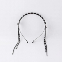 Headwear Female Version Of Metal Inlaid Rhinestone Fringe Hair Hoop Ladies And Hair 909