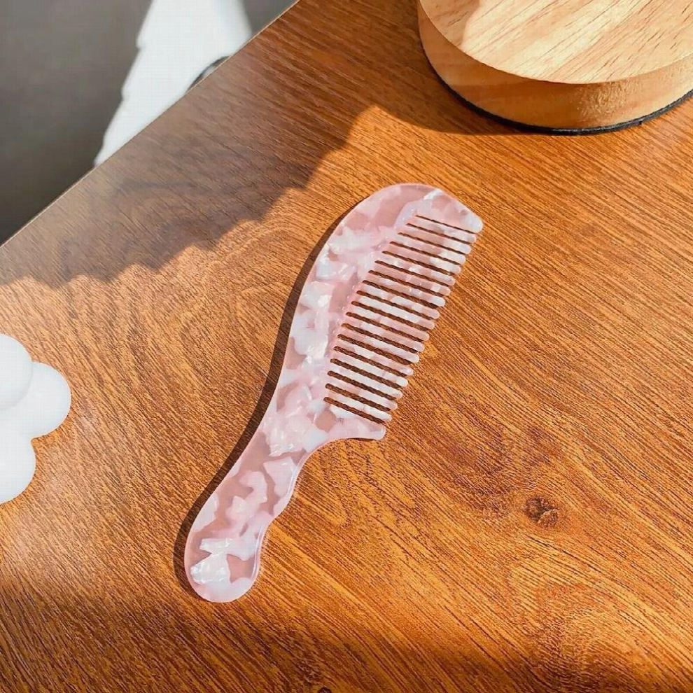 Hot Marbling Hair Combs Fresh And Natural Acetate Resin Hair Curls Shower Comb For Woman Girs