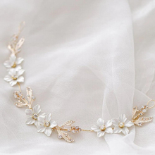 Bridal Wedding Crystal Headband For Women Bride Hair Accessories Rhinestone Hairband Flower Decoration Hair Bands