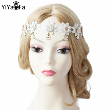 Lace Summer Beach Headbands Women Accessories HairBands Party Jewelry for Women Gothic Wedding Jewelry YFD-05