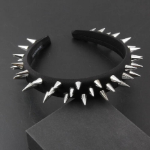 Headwear Thin Section Sponge Rivet Personality Hair Hoop Ladies Party Hair Accessories Headdress Hair 875