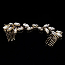 Crystal Hair Combs Bride Golden/Silver Headbands Wedding Hair Combs Hair Accessories Women Hair Jewelry