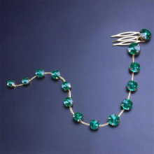 Long Tassel Rhinestone Headwear Ponytail Hair Chain Headband Hair Chain Hair Accessories for Women